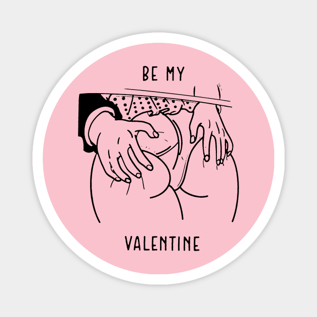 Be My Valentine Magnet by dogdogwis